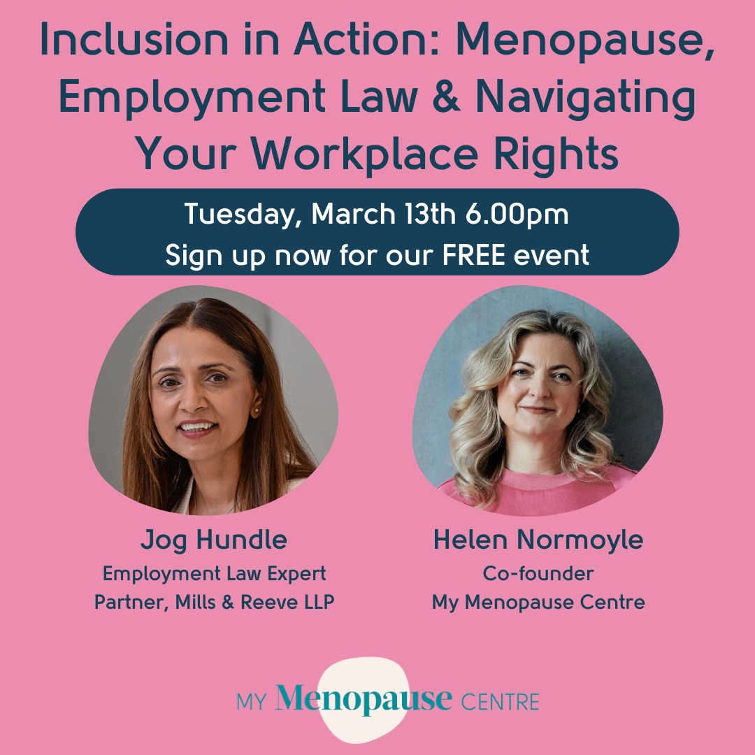 Catch up on our FREE webinar: Menopause, Employment Law and Navigating ...